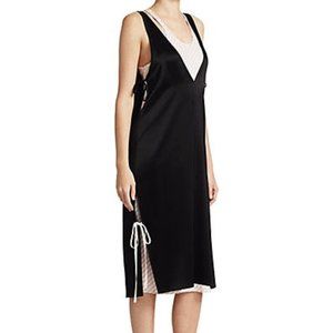 T By Alexander Wang Layered Satin Dress